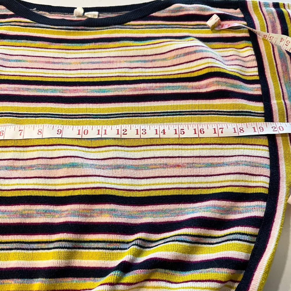 Anthropologie Moth Striped Dolman Sleeve Knit Sweater Top Multi-Color Womens S - Picture 8 of 8